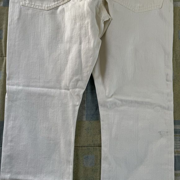 Polo Ralph Lauren Varick Slim Straight Casual Denim White Jeans Mens Size 40x32 - Picture 11 of 16